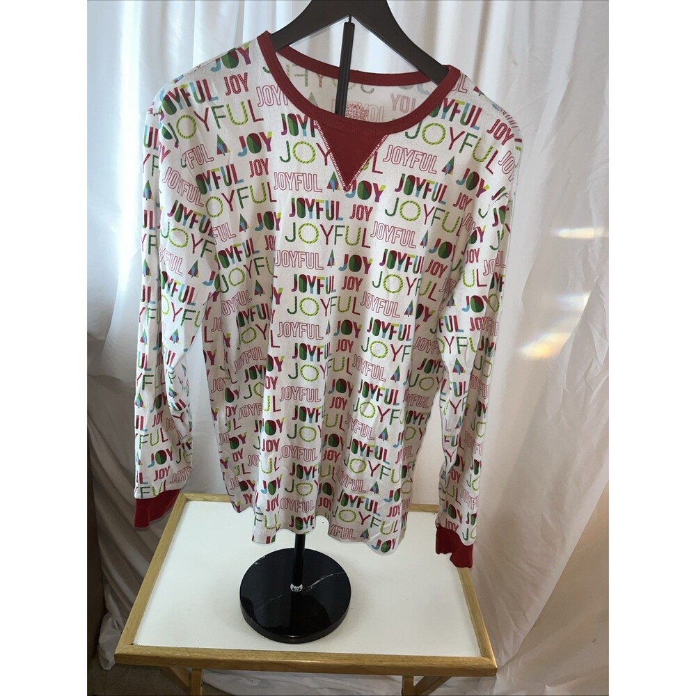 Wondershop Men’s Joyful Christmas Holiday Pajama Top Size M Multicolor Winter